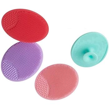 Amazon 4色セット シリコン 洗顔ブラシ フェイスブラシ フェイスマッサージ メイク落し クレンジング 洗顔 ブラシ 吸盤付き 毛穴ケア 毛穴洗浄 角質 角栓 除去 ニキビ 脂性肌 オイリー肌 スキンケア 693 693 洗顔用フェイスブラシ 通販