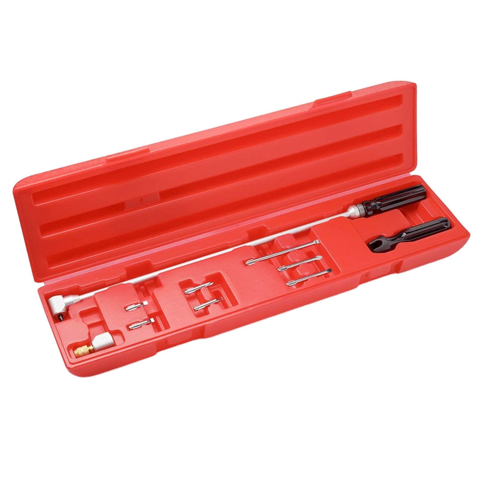 Milageto Juego Ajuste Carburador Herramienta Tornillo Destornillador Kit Acero Carbón Incluye Caja Almacenaje Adecuado para Scooter Reparación Motor