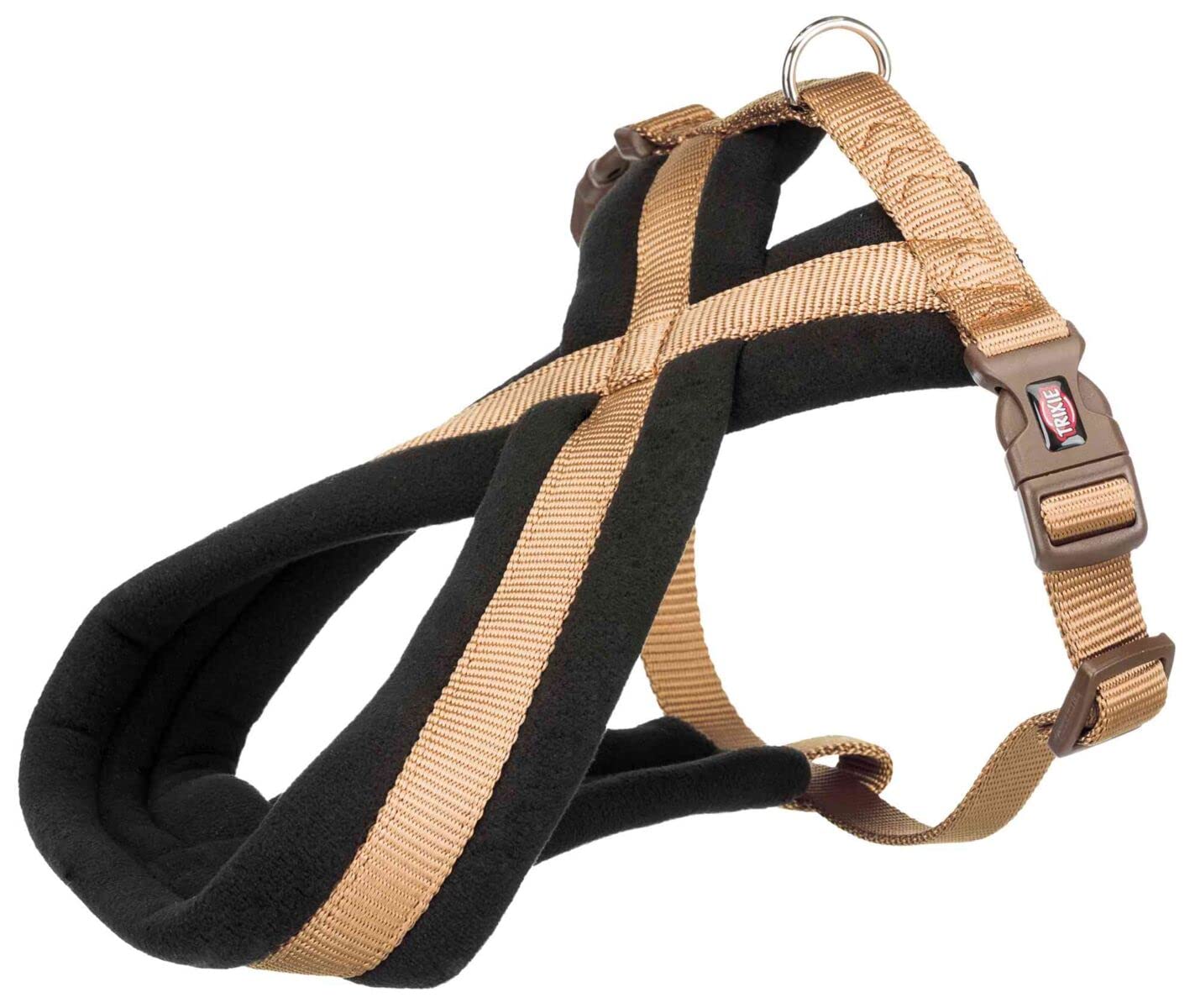 Trixie Premium Touring Harness for Dogs Made with Fleece Padding, Adjustable, and Lightweight Strong D-Ring Keeps The Harness and Leash in Place S-M 40-70 cm/20 mm Caramel (B0B4NN431V) Amazon Price History, Amazon Price Tracker