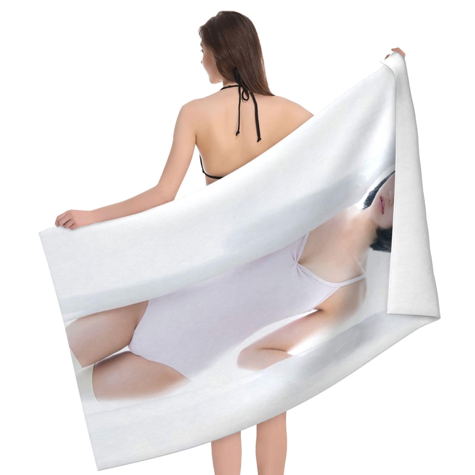 Amazon｜武田玲奈 バスタオル マイクロファイバー ふわふわ 肌ざわり