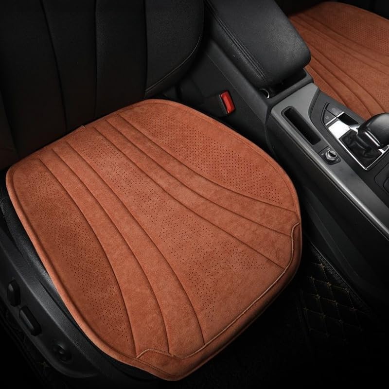 Sitzkissen - 3 Stück Sitzauflage für Ford Mustang GT Coupe 2-Door 2015 2016 2017 2018 2019 2020 2021, Autositzauflage Anti-Rutsch Unterlage, Atmungsaktiv Sitzschoner, Cayennebruin