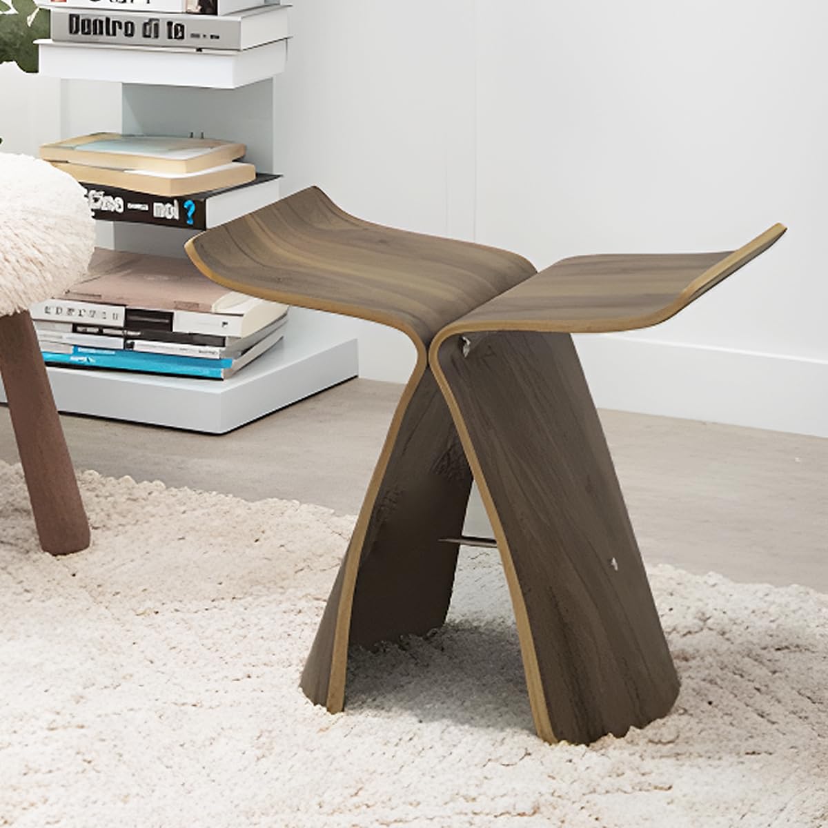 Amazon｜【WNJAPAN】バタフライスツール 柳宗理 ウッドチェア スツール  