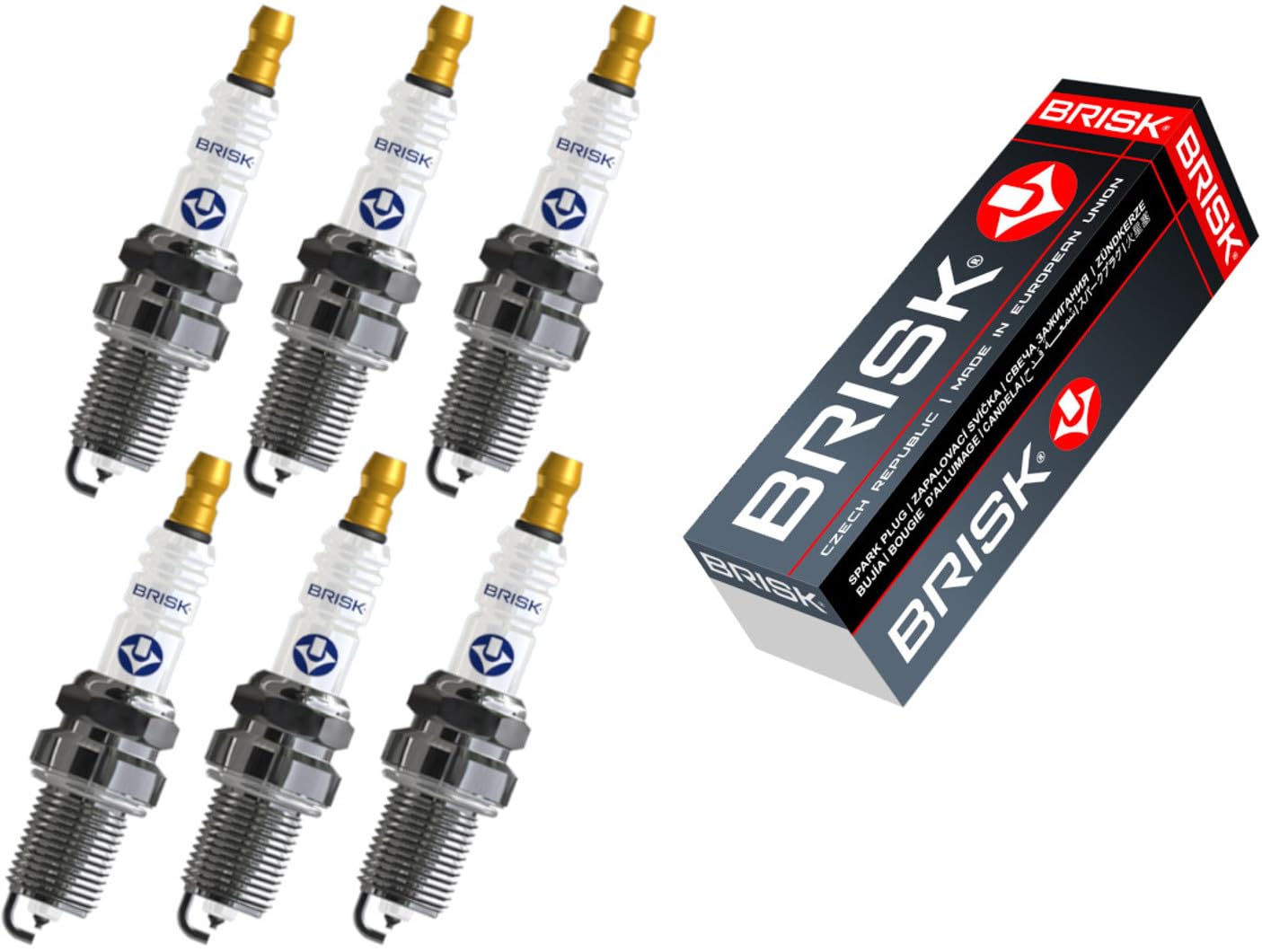 BRISK Platin DR15YP 1400 Candele d'accensione, set di 6