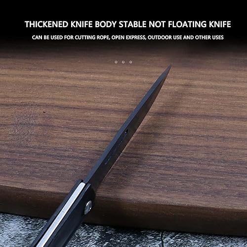 Miniatura 4 de Creative AK Cuchillo plegable portátil, cuchillo plegable de alto carbono de 5.9 pulgadas para exteriores, senderismo, camping, regalo para hombre,