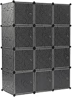 Vista 2 de Cube Storage -13.8"x17.7" Depth Cube (12 Cubes) Organizer Shelves Clothes Dresser Closet Storage Organizer Cabinet Shelving Bookshelf Toy Organizer
