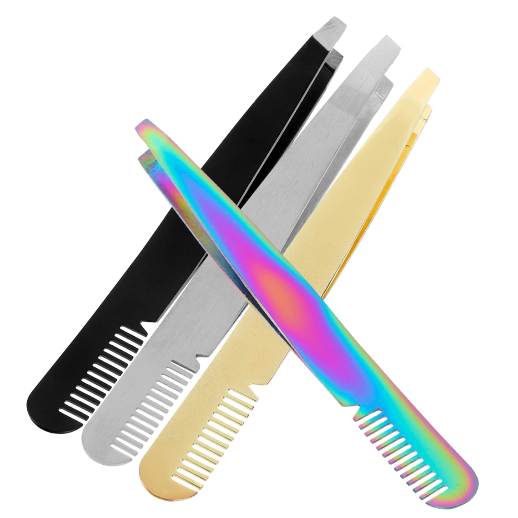 Mipcase 20pezzi Pinzette Per Sopracciglia Inossidabile Professionale Per Donne Design Elegante e Facile Da Pulire Per Rimuovere Sottocutanei e Trucco