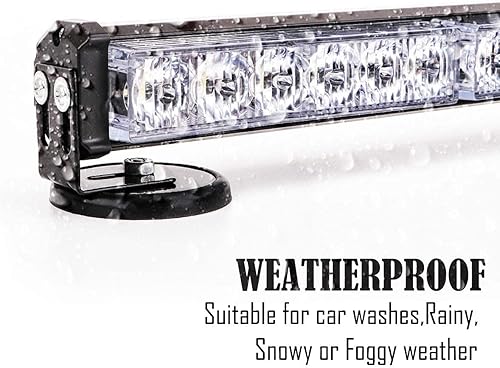 Miniatura 4 de LE-JX Barra de luces de emergencia con control remoto inalámbrico, asesor de tráfico de batería, luz estroboscópica de advertencia de seguridad,