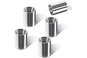 5-Pack, Galvanized Steel 946 1-1/4" Drive Coupling for Reliable Pipe and Well Pump Connection