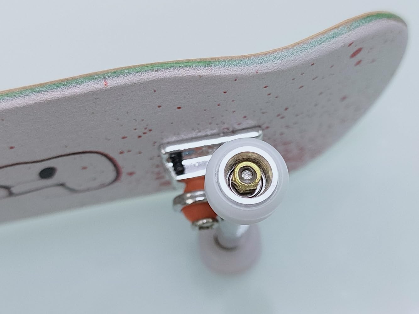 Leefai Pro Kółka do Fingerboard z rdzeniem ze stopu, Kółka do Finger Skateboard - 7,8mm*4,8mm (Srebrne)