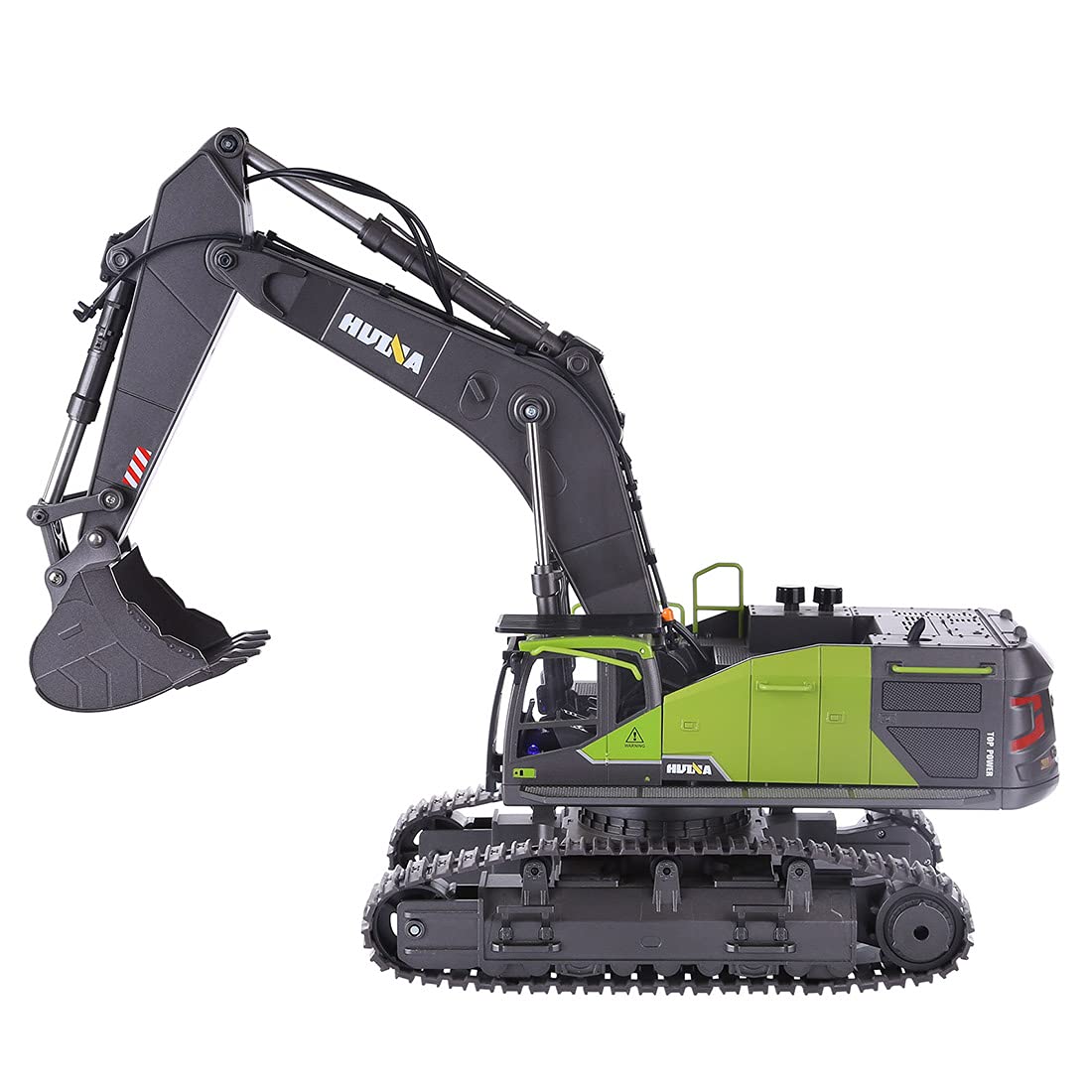 Modelo de excavadora RC de aleación 1/14, vehículo de construcción multifuncional 4 en 1 de 22 canales 2.4 G para adultos