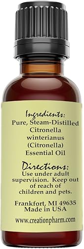 Miniatura 2 de Creation Pharm Citronella Essential Oi - Aceite de Citronela 1.0 fl oz Aceite de Citronela