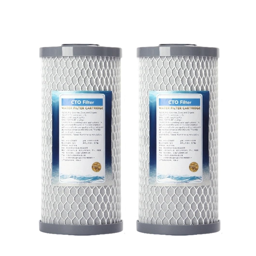 Cartouches filtrantes charbon actif bloc 10x4.5 pour filtration maison