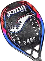 Raquete Beach Tennis Gold Pro 12k azul e vermelho Joma