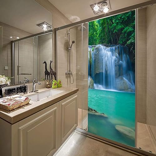 Miniatura 10 de Calcomanía de arte de pared para puerta 3D, removible, autoadhesiva, decoración del hogar y dormitorio con kit de removedor de calcomanías