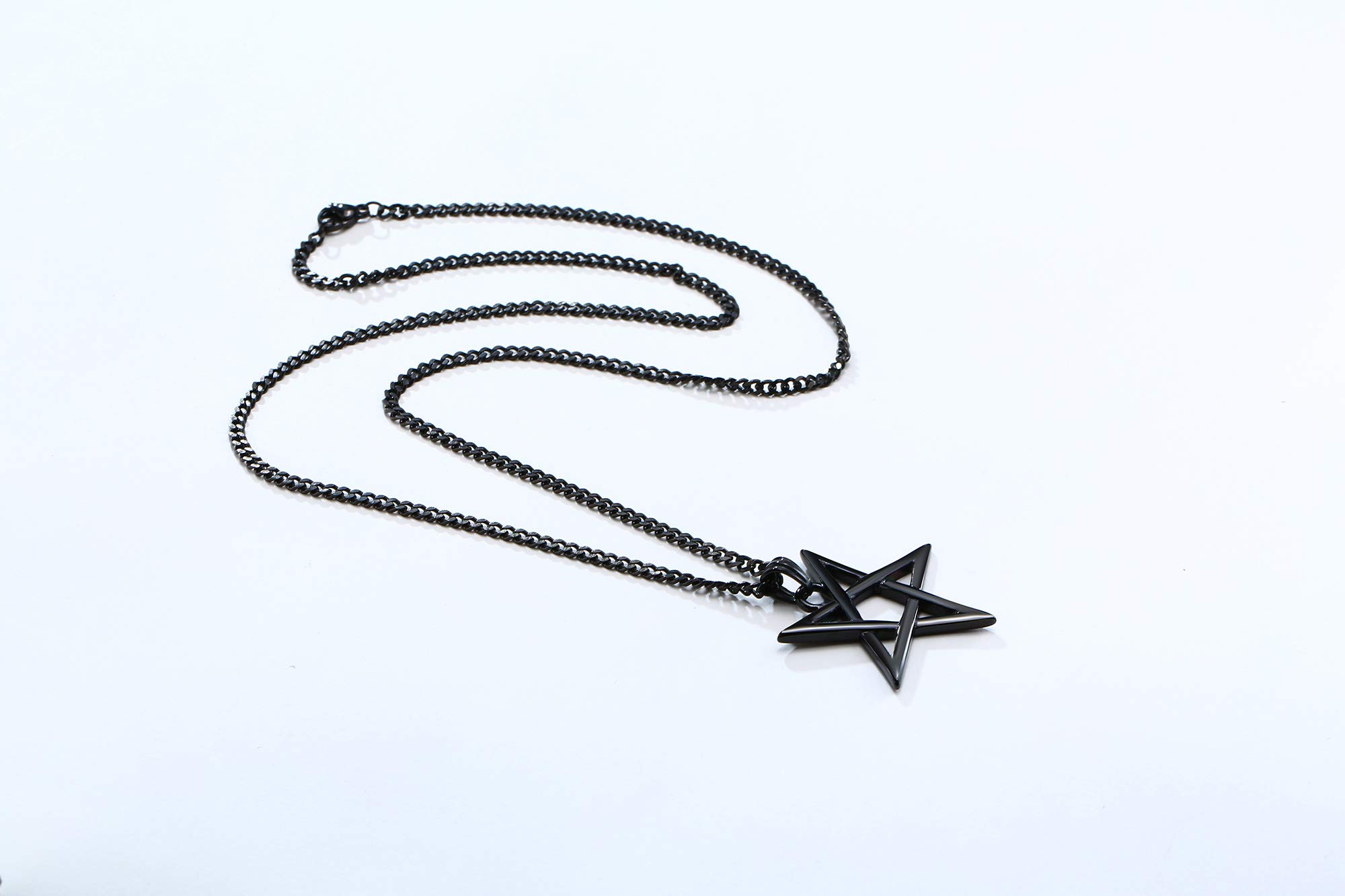 Flongo Damesoorbellen, roestvrij staal, creolon, rubber, neptunnel, schroefsteker met kruis, crucifix, ketting, hanger, oorhangers, gothic, punk, voor dames en heren, zwart, zilver, goud, set