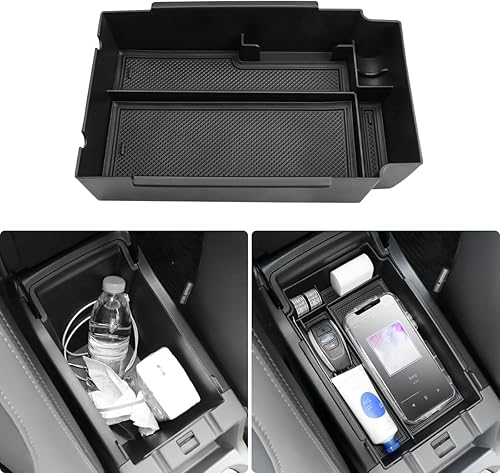 MARCHFA Bandeja organizadora de consola central compatible con accesorios Subaru Crosstrek 2024, organizador de bandeja para reposabrazos para