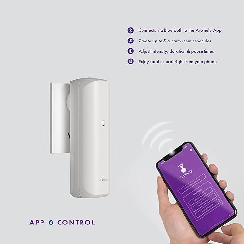 Miniatura 5 de Aromely ARO Bliss - Difusor de aceite enchufable, difusor inteligente de aroma Bluetooth, aromaterapia sin agua, ideal para habitaciones de hotel,
