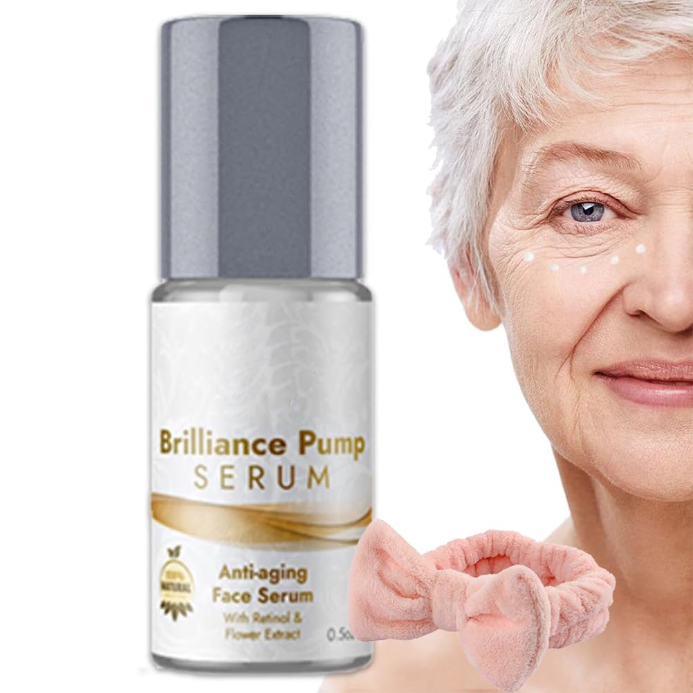 OXYABrilliance Pump Serum,Brilliance Pump Eye Serum,Brilliance Pump Serum Anti Aging,Brilliance Pump Serum for Wrinkles (1PC)