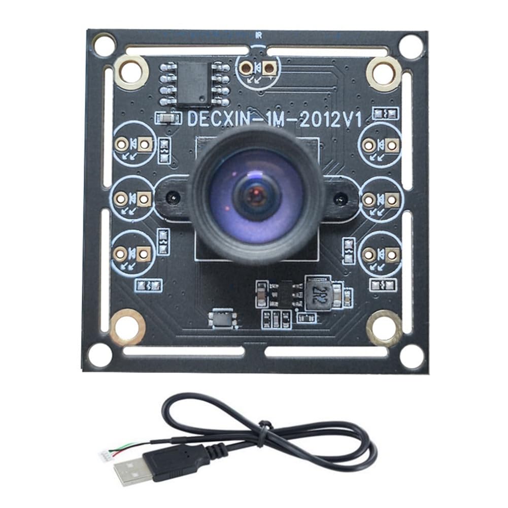Tassteen 5PCS 100 Degree Camera Module 1MP OV9732 1280x720 30fps USB Camera Module Drive Free for WinXP/7/8/10 with 60cm Cable