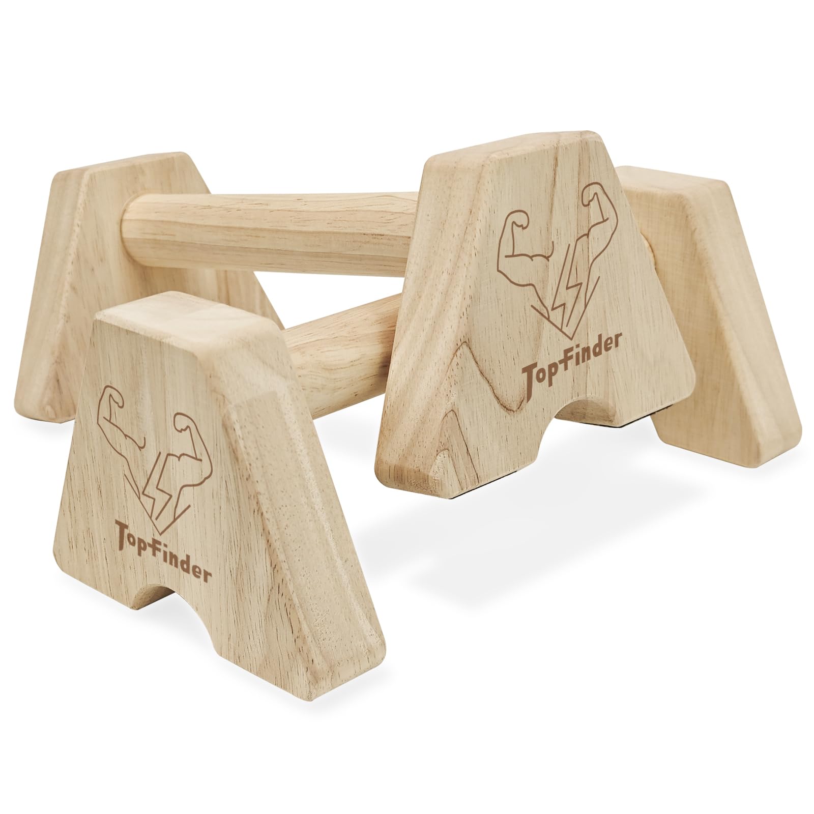 Parallele in Legno, Parallele Basse Calisthenics Maniglie per Flessioni Push Up Bar Parallettes Attrezzi Palestra Casa