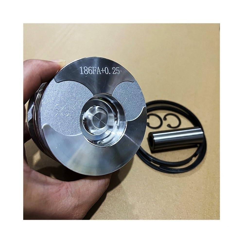 Moteur diesel monocylindre refroidi par air Micro-cultivateur Piston 186F 186FA Élargi 0,25 0,50 186F+0,25 186F+0,50 186FA+0,25(186FA enlarge 0.25)