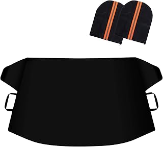 LADER Windshield Cover for Ice and Snow, Car Windshield Snow Cover, Windshield Frost Cover Ice Removal Wiper Protector, Windshield Snow Ice Cover with Magnetic Edges for Most Cars Trucks Vans and SUVs