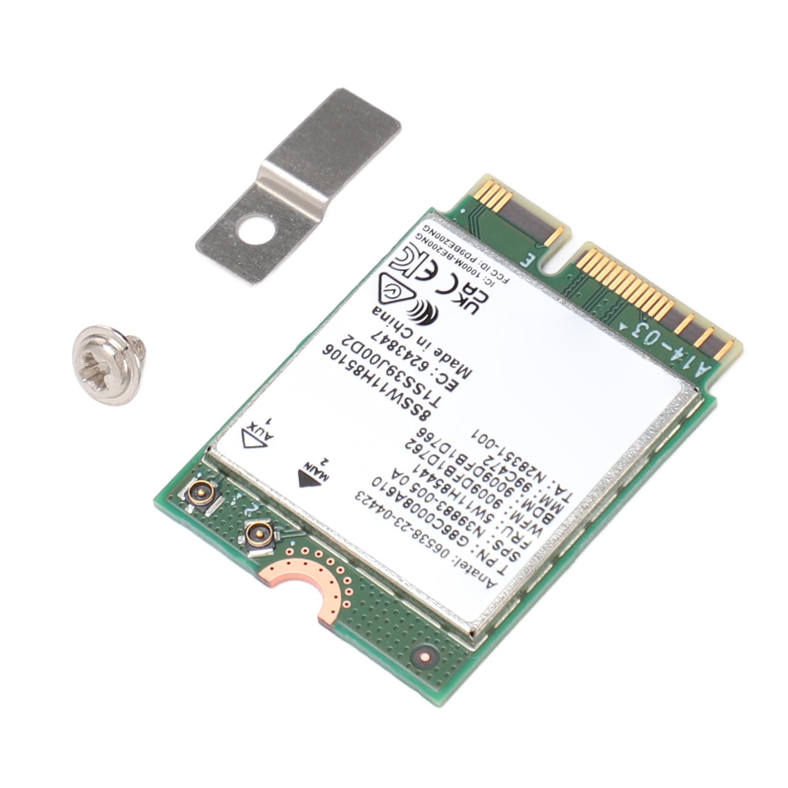 Fabater Scheda WiFi 7, Adattatore di Rete Wireless Tri Band Ad Alta velocità Fino a 5800Mbps, Scheda PCIe M.2 con Bluetooth 5.4 per PC Laptop (Nessuna antenna)