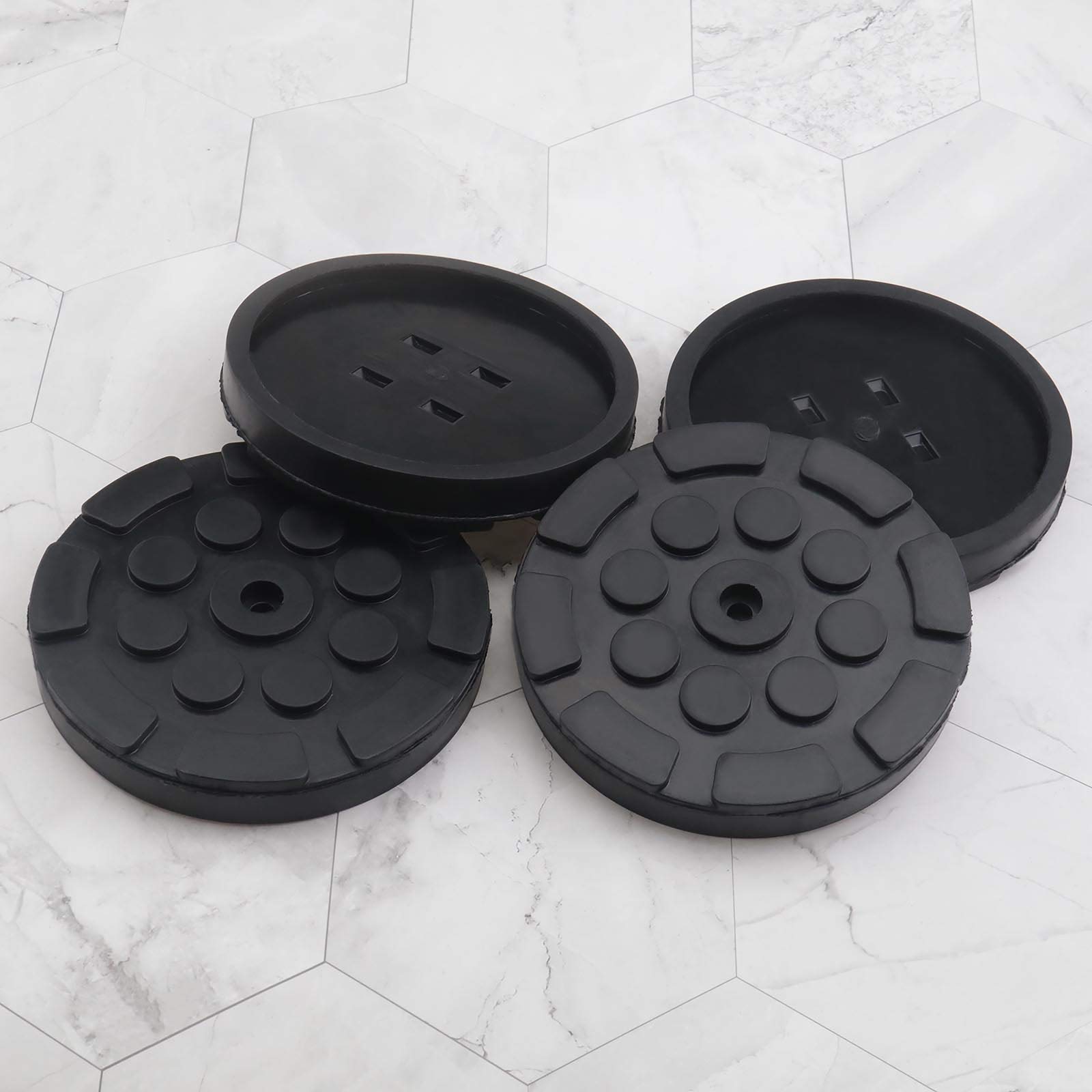 OTOTEC Lot de 4 coussinets de bras en caoutchouc de 11 mm de diamètre universel noir pour cric élévateur de cric - 120 x 17 mm - Accessoires de levage de levage