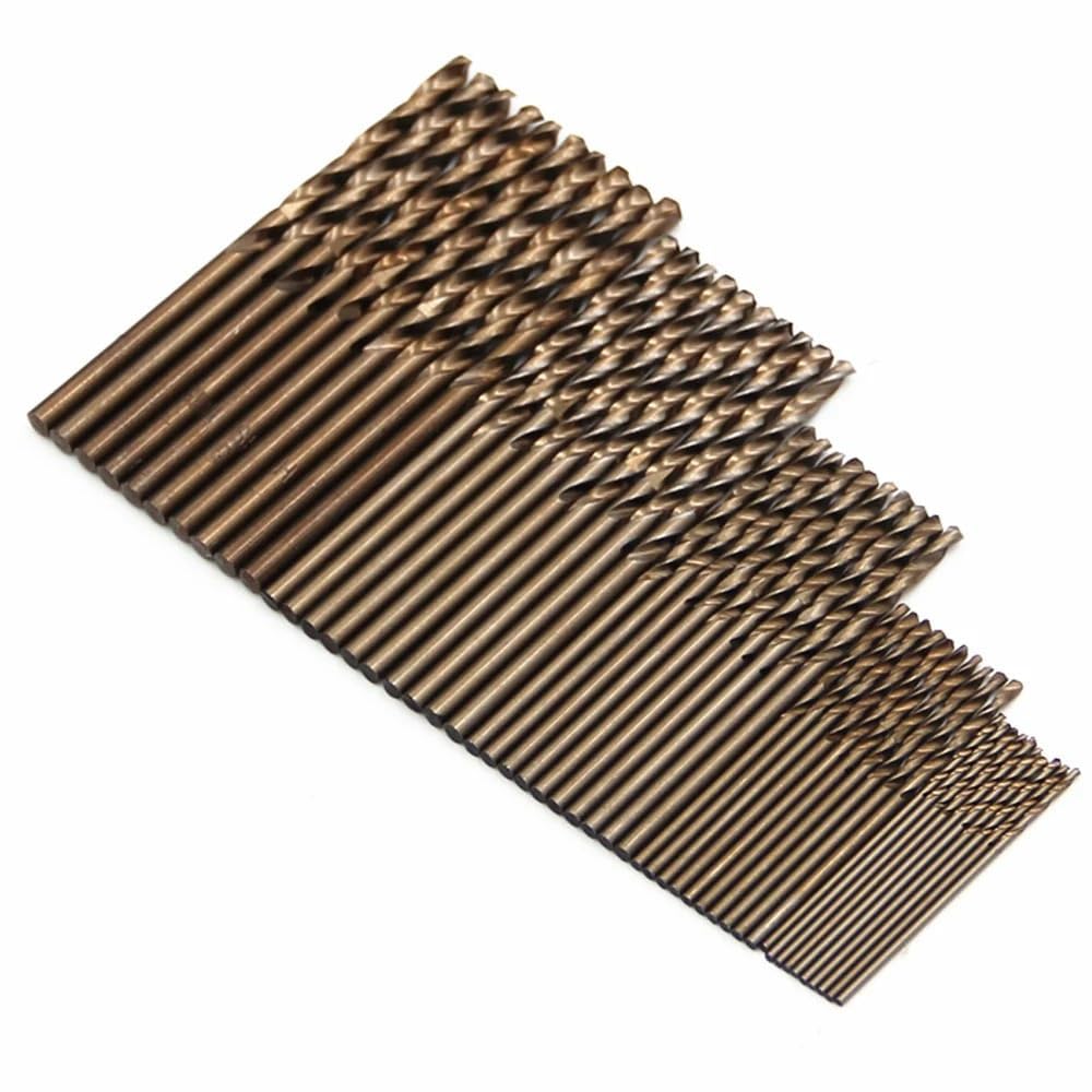 Foret hélicoïdal, Jeu De Forets Hélicoïdaux HSS M35, Mèches En Cobalt De 1 À 3mm for Métal Dur, 50 Pièces