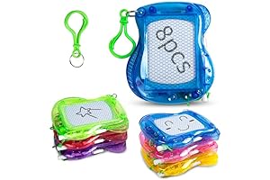 8 Mini Magnetic Drawing Board Keychains - Worlds Smallest Party Favors Goodie Bag Fillers