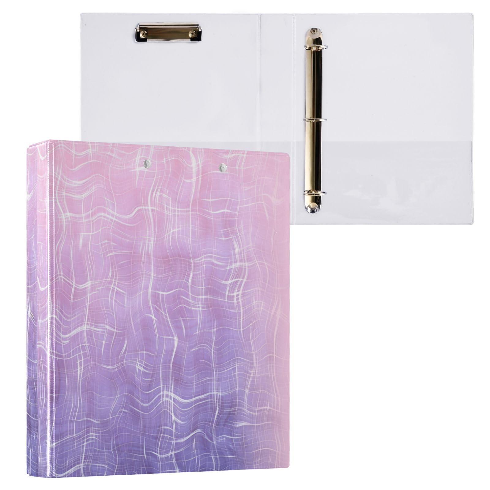 Raccoglitori scolastici da 3,8 cm, colore: lavanda