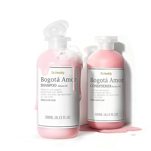 Dr.Healdy Bogota Amor - Juego de champú y acondicionador, productos para el cuidado del cabello, tratados con color, seguros para cabello fino