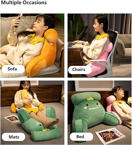 Miniatura 3 de Almohada de lectura para niños, almohada de descanso de espalda con brazos, almohada para sentarse en la televisión, perfecta para audlt,