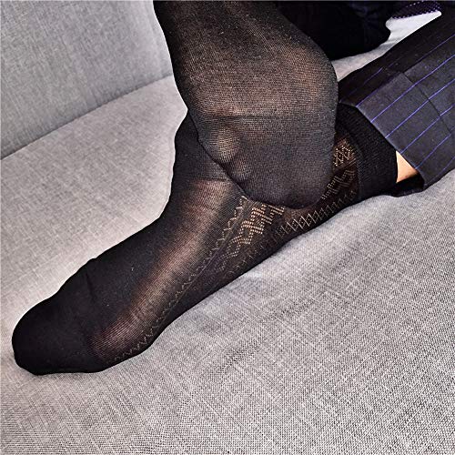 Goobester Male Sheer Formal Wear Suit Transparent Business Tube Dress Socks For Men4