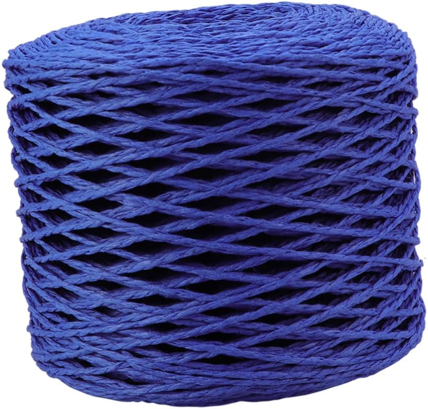 200m Matte Paper Craft Ribbon Raffia Paper String for Macrame Cord RoyalBlue