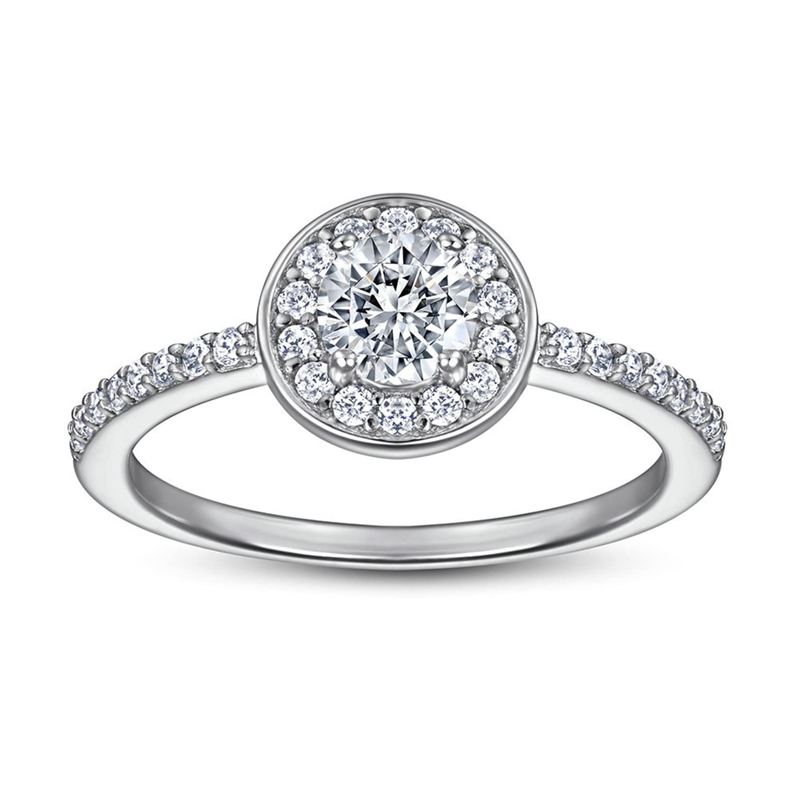 Bague ronde en argent véritable pour sublimer les mains de la mariée - 6
