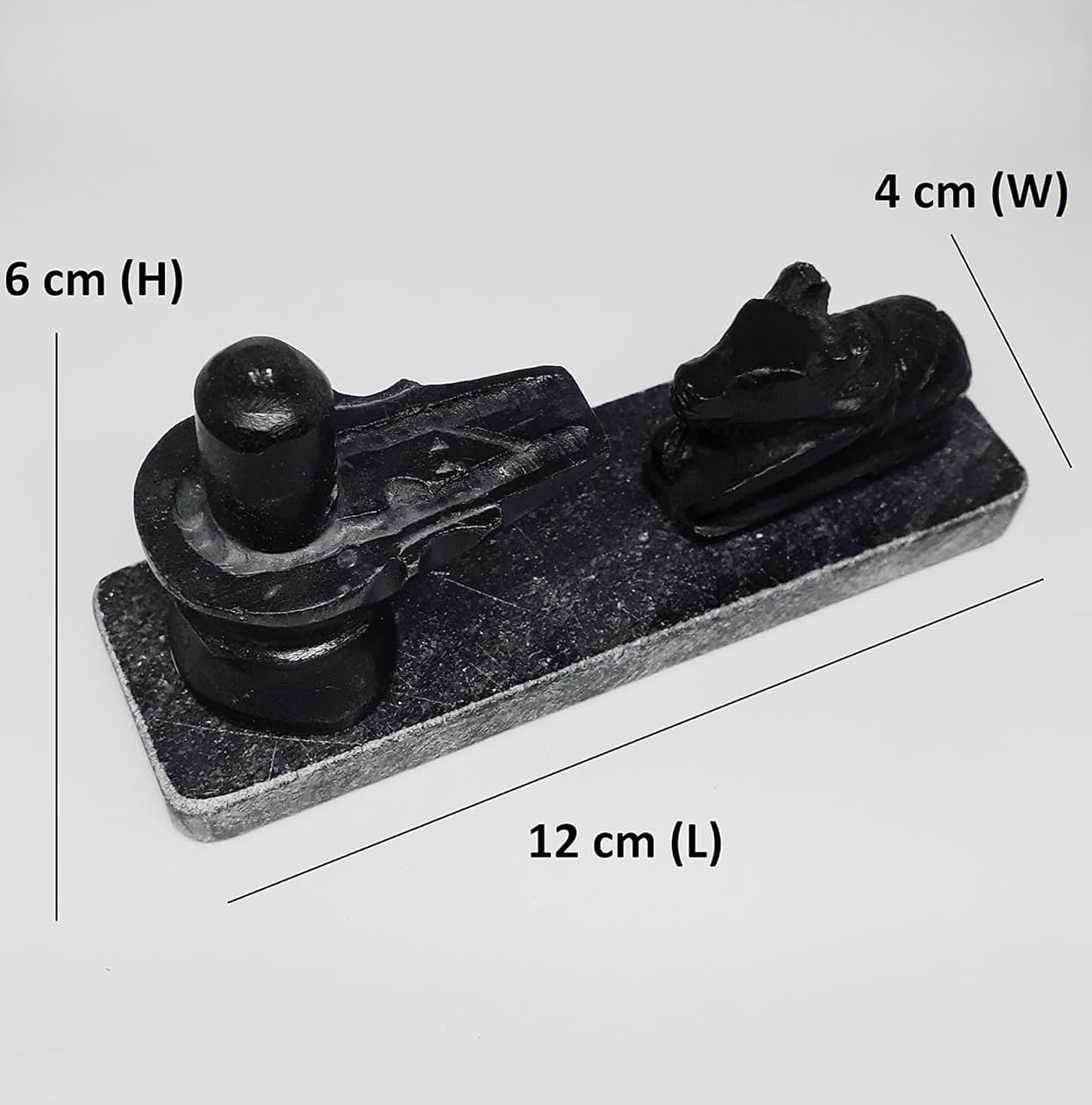 Marble Shivling Nandi Set - Home Temple Decor -2