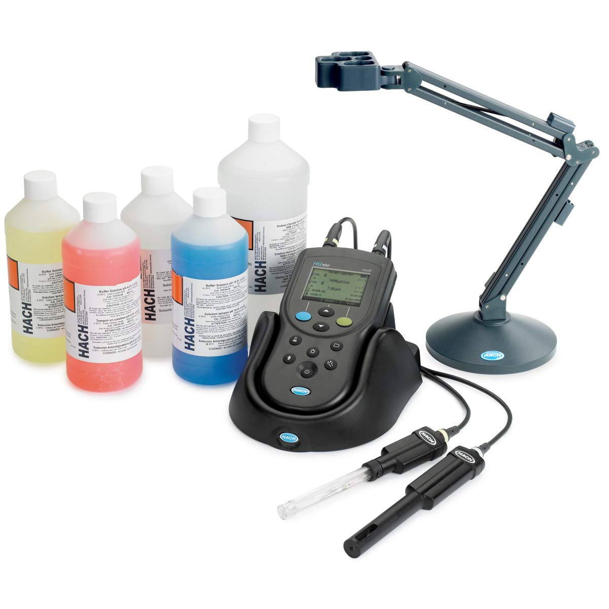 Hach 8505800 HQ40d Portable Meter Package with PHC301 pH Electrode and CDC401 Conductivity/TDS/Salin