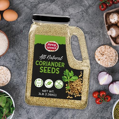 Coriander Seeds 3 LB Bulk Jar - All Natural, Gluten Free, Whole Corriander Spice for Cooking & Flavoring by Spicy World - Image 7