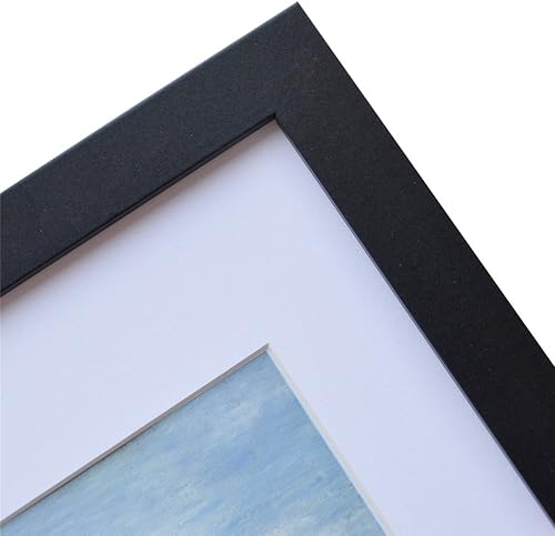 Miniatura 9 de Muzilife - Marco de fotos plano de madera de 12 x 12in, 8 x 5in, 8 x 8in con estera o 12 x 12in sin estera, para pared o mesa