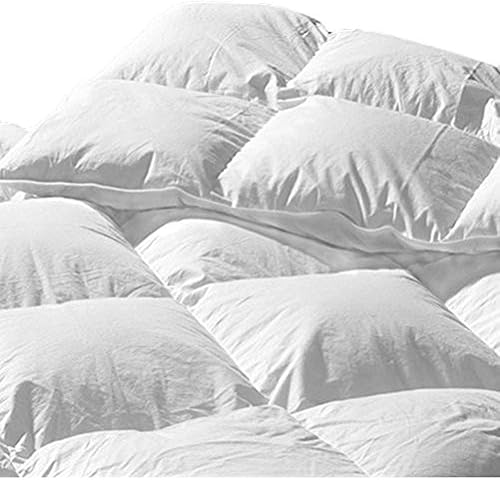 Miniatura 1 de Highland Feather Torreon - Edredón europeo de plumón blanco 550, relleno para todas las estaciones, 289 hilos, funda 100% algodón con lazos en las