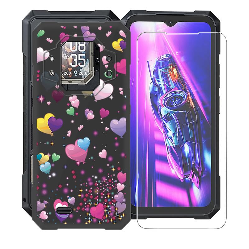 Coque Cubot KingKong X avec verre trempé écran ultra fin silicone antichoc noir