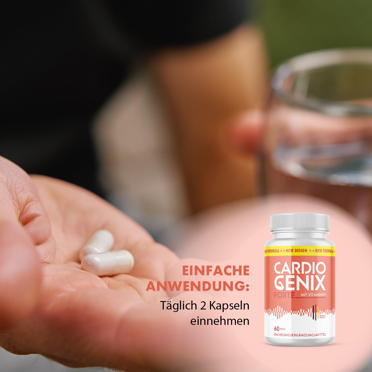 Cardio Genix Forte Kapseln | Aus pflanzlichen Zutaten | Top Qualität | Inhalt: 60 Kapseln pro Dose