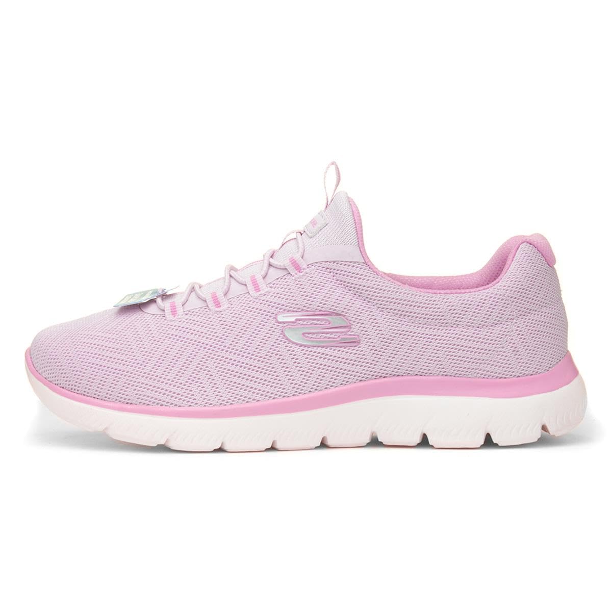 Skechers Womens Summits Artistry Chic Sneaker, Lavender Mesh Trim, 10 UK