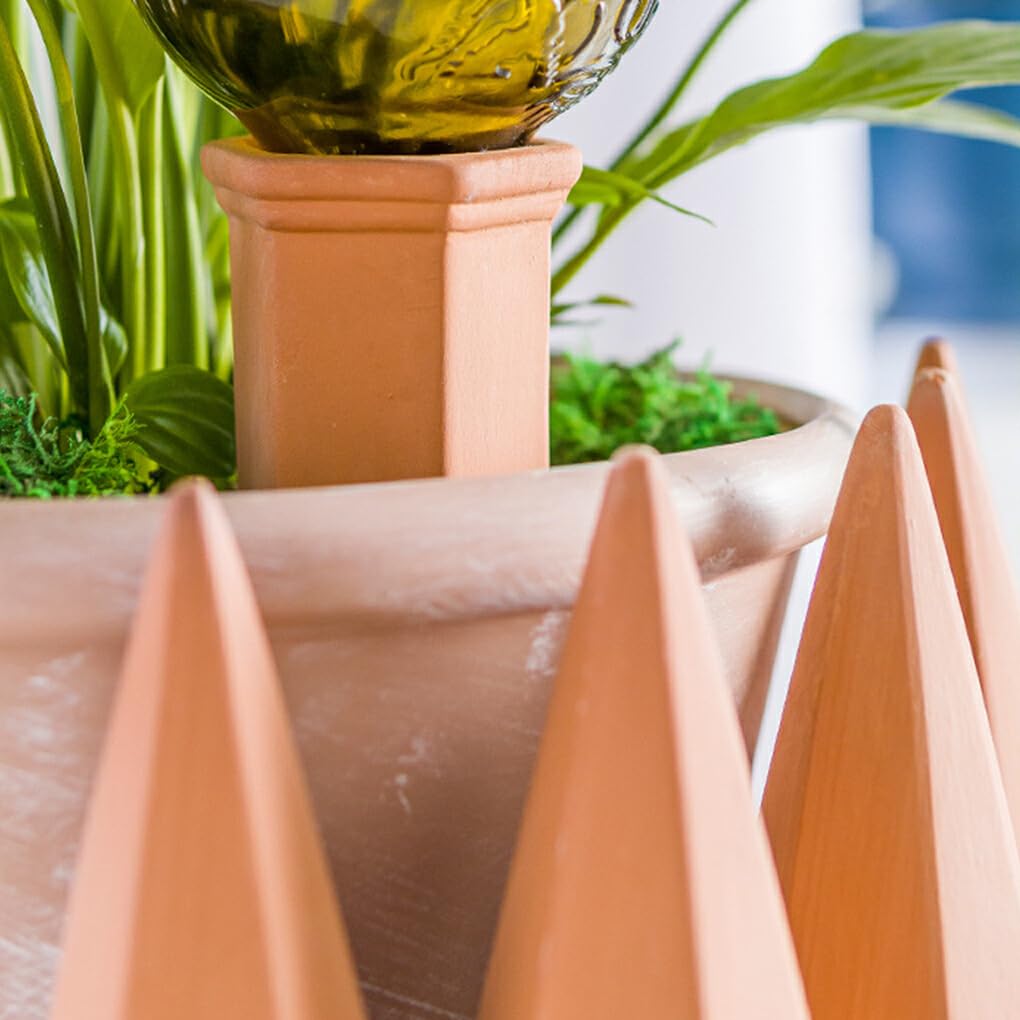 Gocciolatore in Ceramica Facile da Usare da 4 Pezzi per Giardino e Produzione orticola Gocciolatore Pigro Infiltratore Waterer