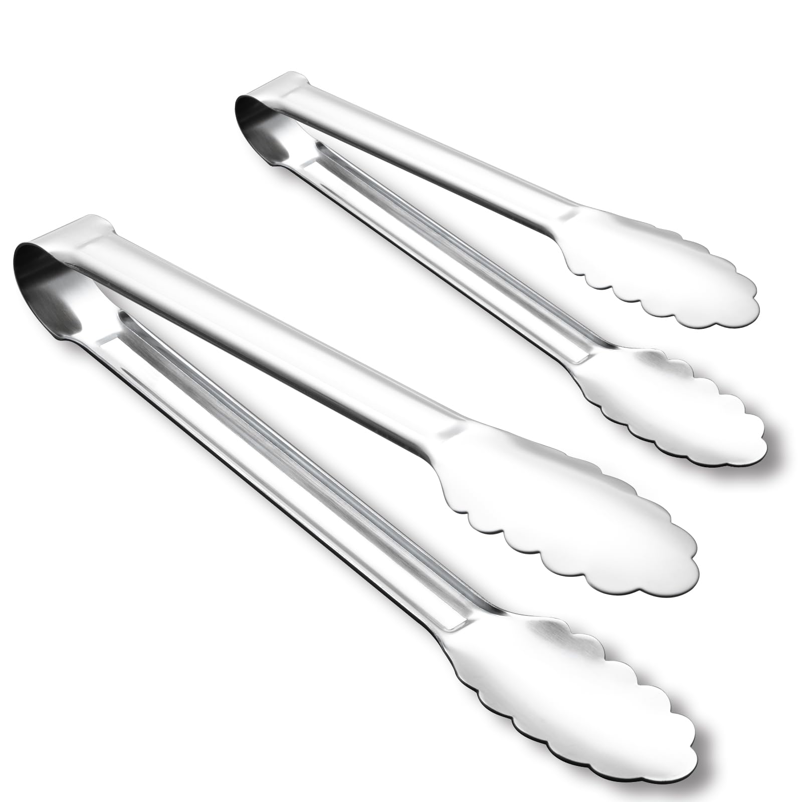 Photo 1 of OYV Stainless Steel Cooking Tongs - 12" & 9" Set