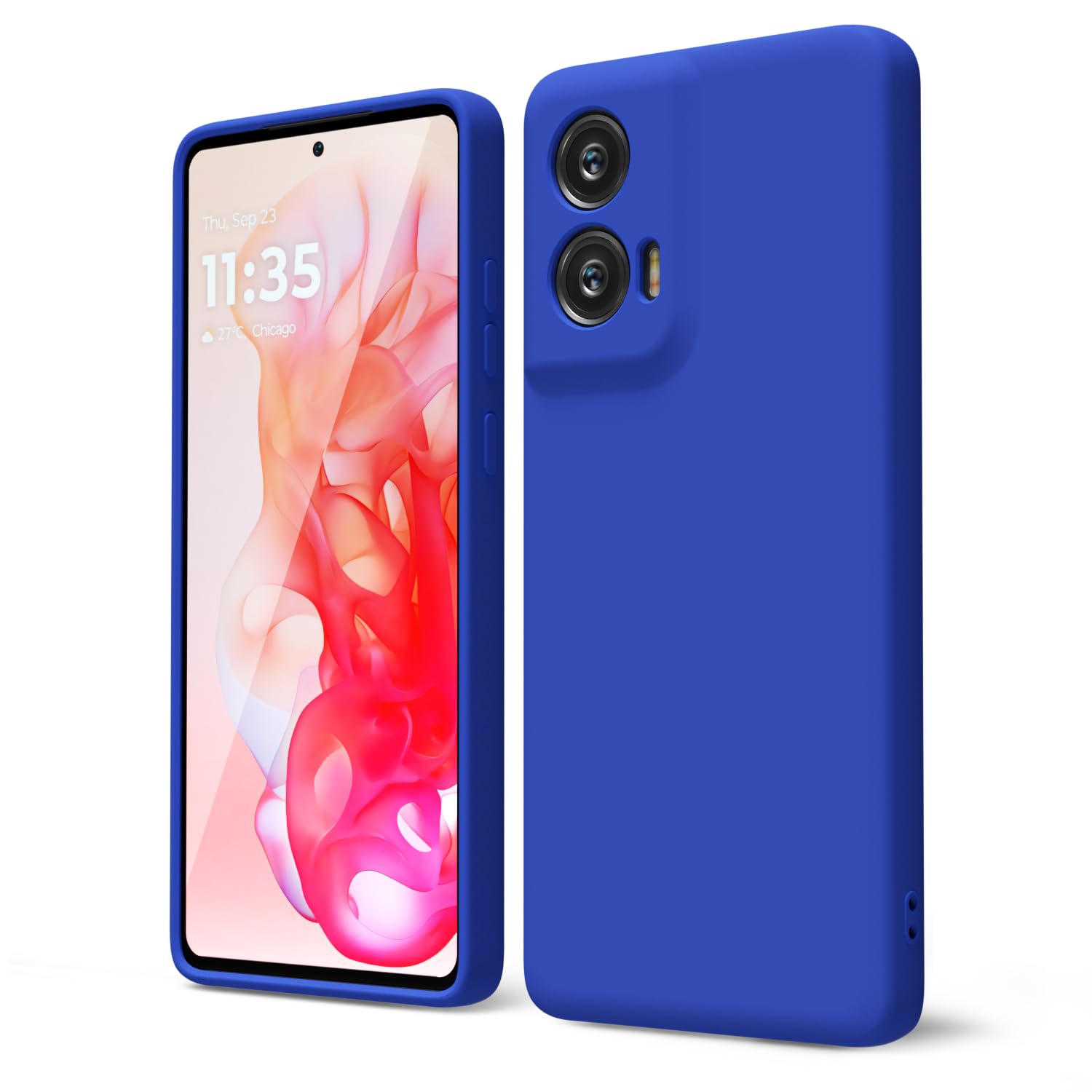 oakxco for Motorola Moto G Stylus 5G 2024 Phone Case Liquid Silicone, Thin Slim Soft Rubber Gel TPU Plain Simple Cover for Women Girl Cute, Matte