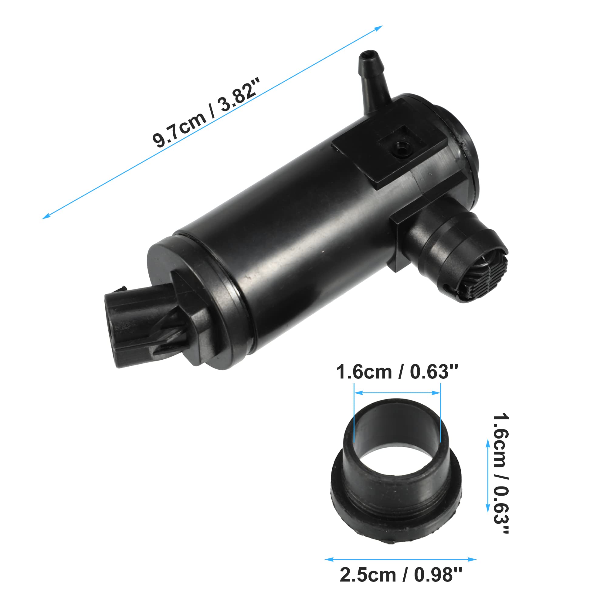 ACROPIX Windshield Washer Motor Pump with Grommet 76806-TBA