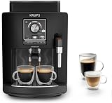 Krups Harmony, Machine espresso entièrement automatique avec buse vapeur, 4 boissons, Mousseur à lait manuel, Noir, EA5088E0 - 1