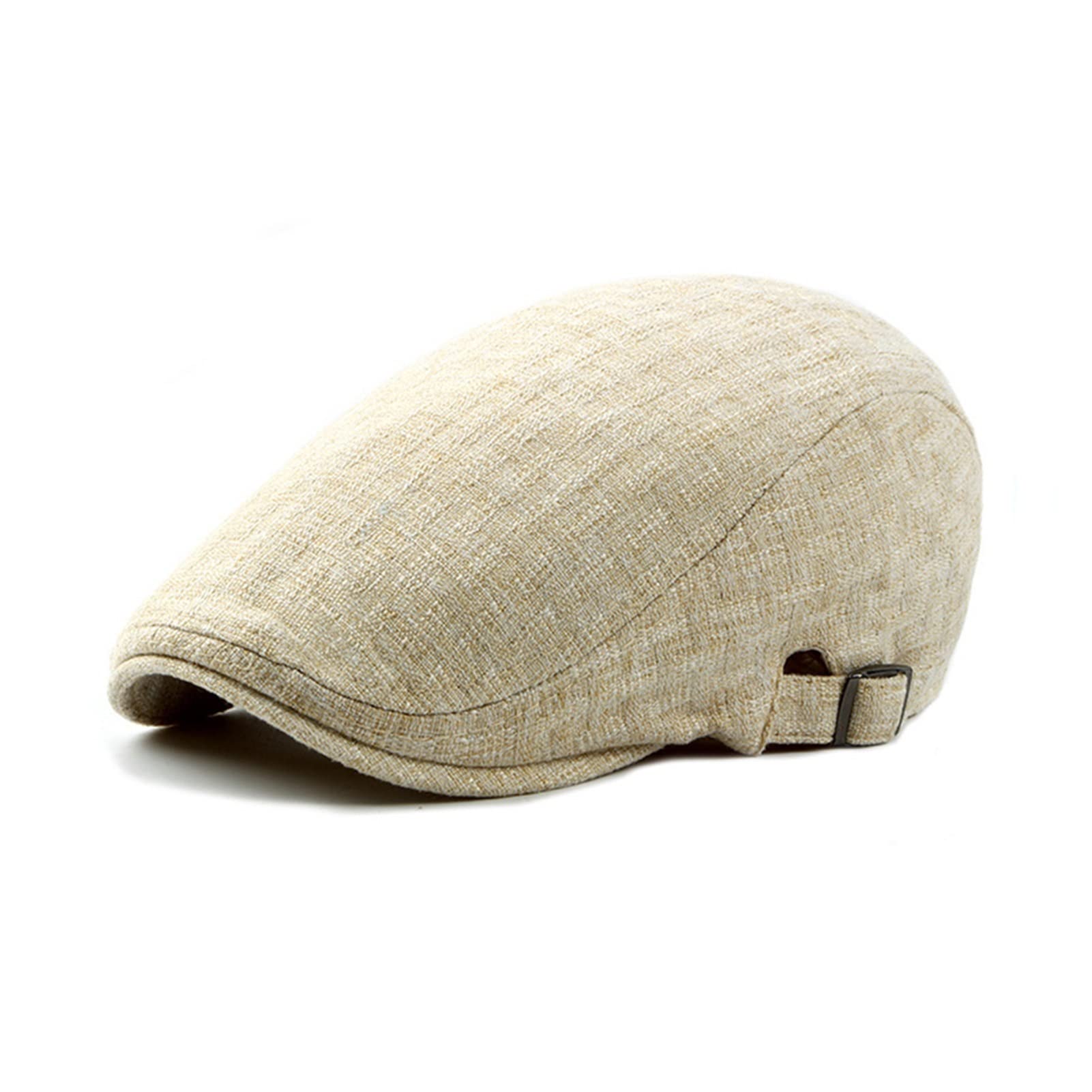 Amazon.com: ZZSRJ Men's Linen Flat Hat Adjustable Retro Spring